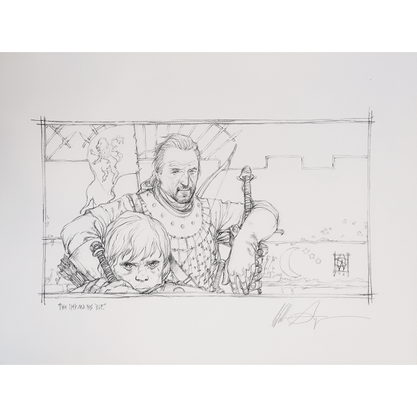Игра на тронове - Сториборд  на "Игра на тронове" с автограф от Уилям Симпсън | 2019 г. 1